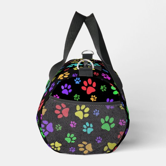Kleurrijke Paw Prints Design Duffel Bag Plunjezak (Rechts)