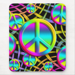 kleurrijke PEACE Muismat
