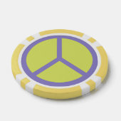 Kleurrijke Peace Sign poker chips (Enkel)