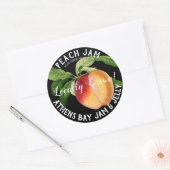 Kleurrijke Peach Jam Product Business Label (Envelop)