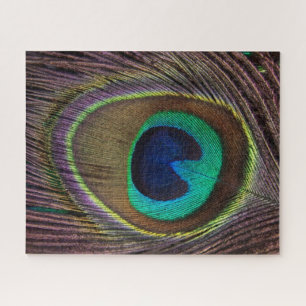 Kleurrijke peacock Aangepast Legpuzzel
