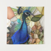 Kleurrijke Peacock Mozaïek Tapestry Wandkleed (Voorkant)