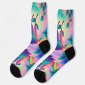 Kleurrijke peer sokken (Links)