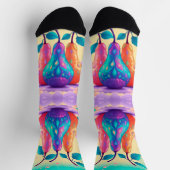 Kleurrijke peer sokken (Top)