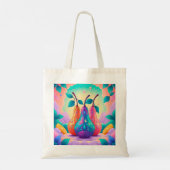 Kleurrijke peer tote bag (Achterkant)