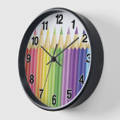 kleurrijke pennen in rij (Hoek)