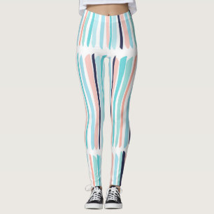 Kleurrijke penseelstreken: krabbelen. leggings