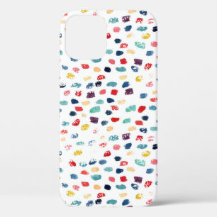 Kleurrijke penseelstreken: naadloze Waterverf. iPhone 12 Hoesje
