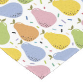 Kleurrijke peren fruit korte tafelloper (Hoek)