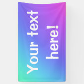 Kleurrijke persoonlijke banner (Verticaal)