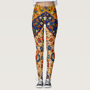 kleurrijke Perzische bloemkunst Leggings