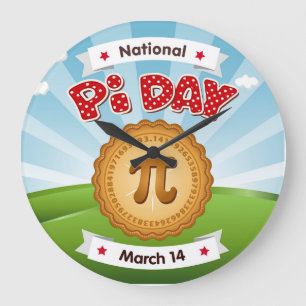 Kleurrijke Pi Day Grote Klok