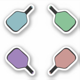 Kleurrijke Pickleball Paddles Sticker