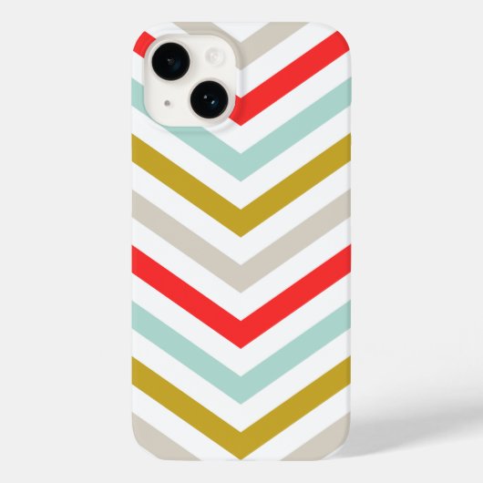 Kleurrijke Pijl Chevron strepen Case-Mate iPhone Case (Achterkant)
