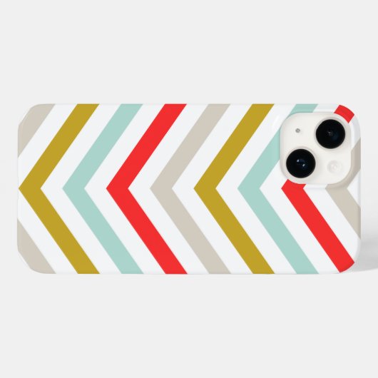 Kleurrijke Pijl Chevron strepen Case-Mate iPhone Case (Achterkant (horizontaal))