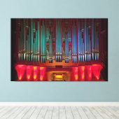 Kleurrijke pijporgel verpakt canvas (Insitu (Houten vloer))