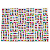 Kleurrijke pillen groot cadeauzakje (Voorkant)