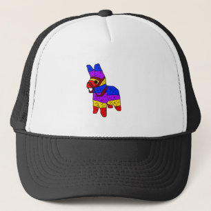 Kleurrijke Piñata Cartoon voor een Fiesta in Mexic Trucker Pet