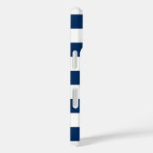 Kleurrijke Pineapple ,Navy Blauw Gestreept Case-Mate iPhone Case (Achterkant / Rechts)