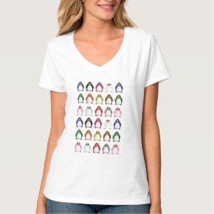 Kleurrijke Pinguïn Patroon – Schattig Regenboog Di T-shirt