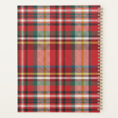 Kleurrijke Plaid Classic gepersonaliseerd 2025 Planner (Achterkant)
