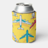 Kleurrijke Planes Sky:  Vliegtuig Blikjeskoeler (Blikje Achterkant)