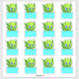 Kleurrijke Planner Sticker met Cartoon Leuk Dier