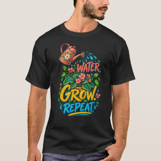 Kleurrijke Plantenverzorging Gietkan Water Groei H T-shirt