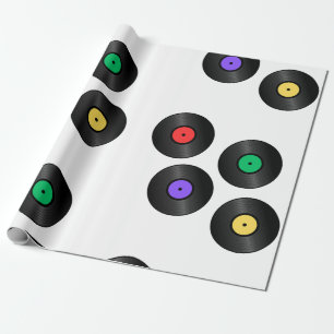 "Kleurrijke platen" Cadeaupapier