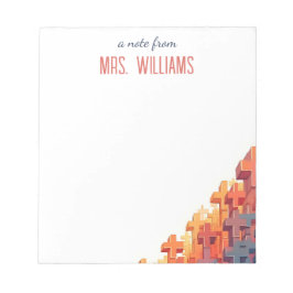 Kleurrijke Plus Tekenen Custom Teacher Waardering Notitieblok