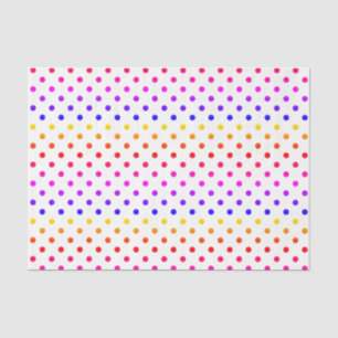 Kleurrijke poka-punten tissuepapier