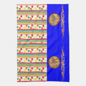 kleurrijke pokadot gooit decoratieve keukenhanddoe theedoek (Verticaal)