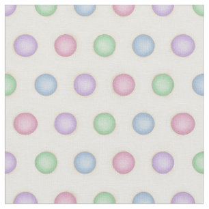 Kleurrijke Polka Dots in Verstrekte Pastels (klein Stof
