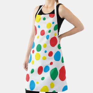 Kleurrijke Polka Dots Schort; Kies Grootte Schort