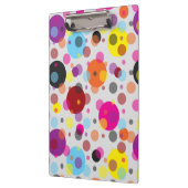 Kleurrijke polka stippen klembord (Links)