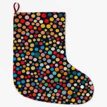 Kleurrijke polka stippen op donkere achtergrond