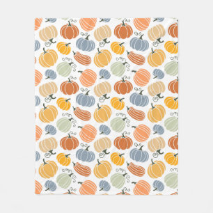 Kleurrijke pompoen pompoen patroon fleece deken