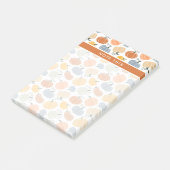 Kleurrijke pompoen pompoen patroon post-it® notes (Schuin)