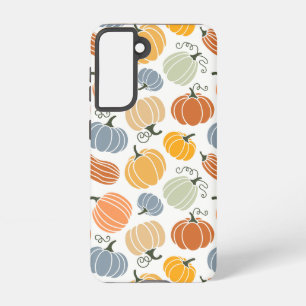 Kleurrijke pompoen pompoen patroon samsung galaxy hoesje
