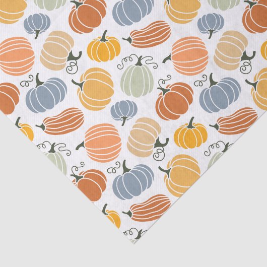 Kleurrijke pompoen pompoen patroon tissuepapier (Detail)