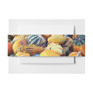 Kleurrijke Pompoenen Close-up Uitnodigingen Wikkel