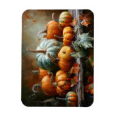 Kleurrijke pompoenen en bladeren  magneet (Verticaal)