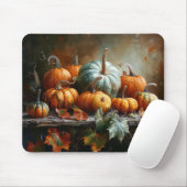 Kleurrijke pompoenen en bladeren muismat (Met muis)