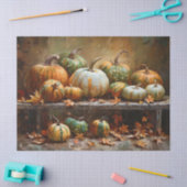 Kleurrijke pompoenen  olieverfschilderij Decoupage Tissuepapier (Craft)