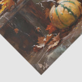 Kleurrijke pompoenen  olieverfschilderij Decoupage Tissuepapier (Detail)