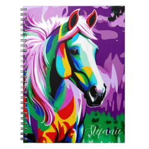 Kleurrijke Pony Notitieboek
