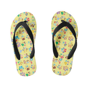 Kleurrijke Pootafdrukken Kinder Teenslippers