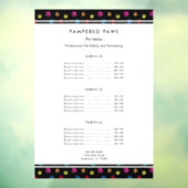 Kleurrijke Pootafdrukken Professionele Huisdiersal Raamsticker (Vel 3)
