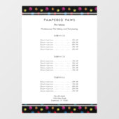 Kleurrijke Pootafdrukken Professionele Huisdiersal Raamsticker (Vel)