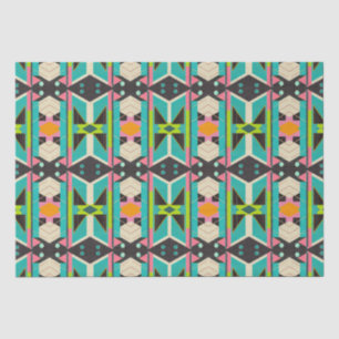 Kleurrijke Pop Art Deco Abstract Modern Geometrisc Tissuepapier
